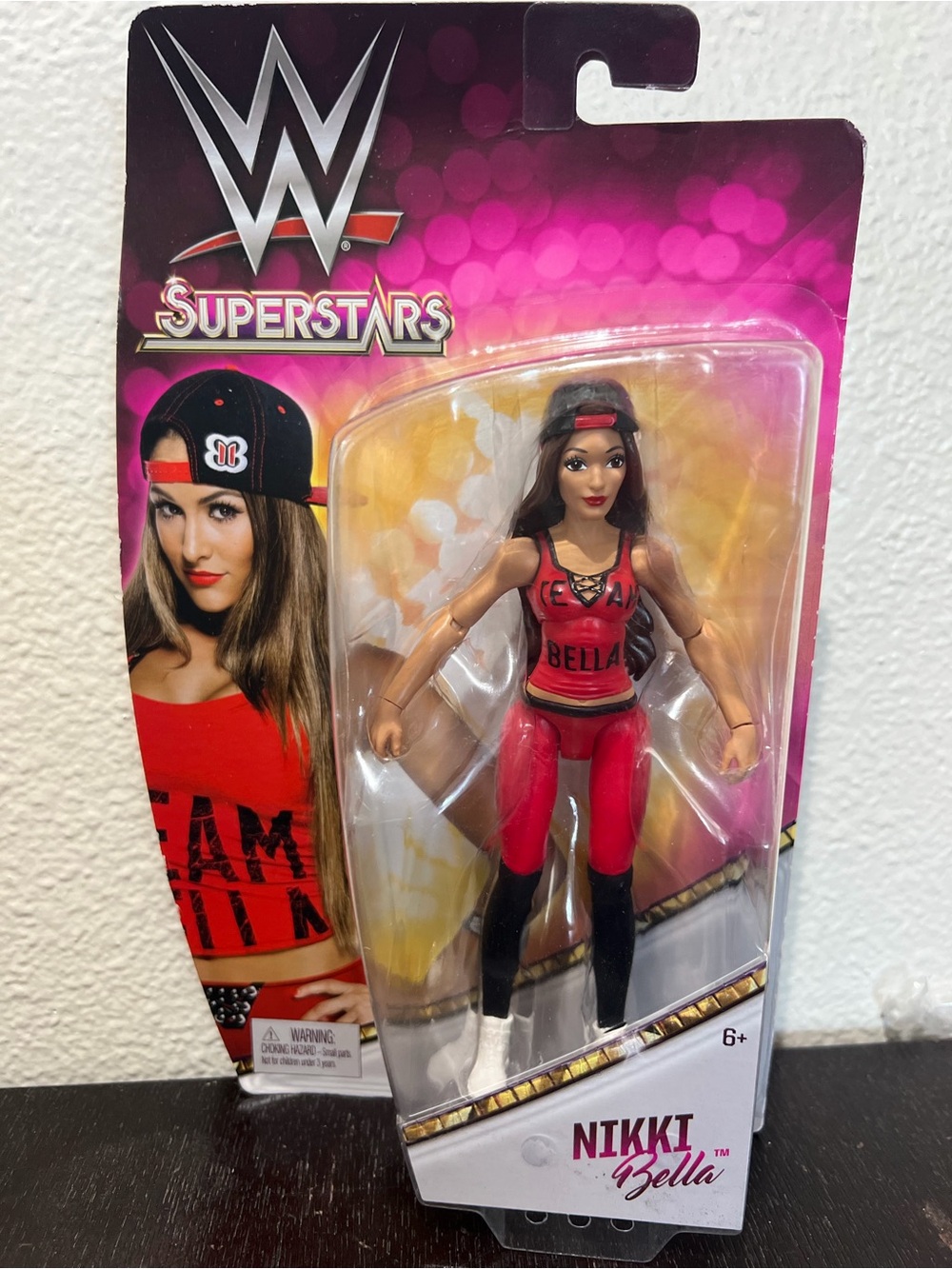 Mattel Nikki Bella Figure - Red & Black Ring Gear